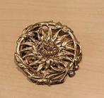 Art Nouveau Broche Sterling zilver Dahlia bloem, Sieraden, Tassen en Uiterlijk, Antieke sieraden, Verzenden, Zilver, Broche
