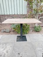 Terras tafel, Tuin tafel. horeca tafel. Op zware zwarte voet, Tuin en Terras, Tuintafels, Ophalen of Verzenden, Zo goed als nieuw