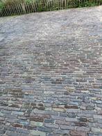 80m2 oude Waaltjes straatsteen 20x5cm genuanceerd., Ophalen