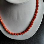 Bloedkoraal Ketting met Gouden Slot - Zeeuwse Oorsprong, Sieraden, Tassen en Uiterlijk, Antieke sieraden, Verzenden, Goud, Ketting