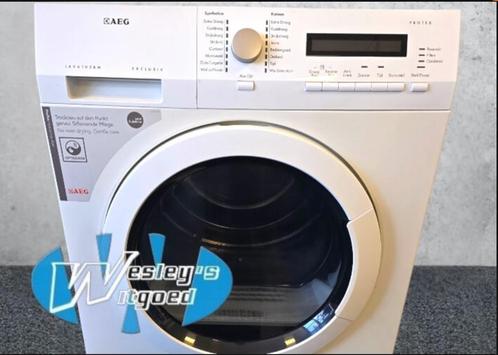 AEG warmtepompdroger A+ 8kg, Witgoed en Apparatuur, Wasdrogers, Gebruikt, Overige typen, Voorlader, 6 tot 8 kg, 85 tot 90 cm, Anti-kreukfase