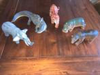 Rubberen dieren en tijger van plastic, Verzamelen, Dierenverzamelingen, Ophalen of Verzenden, Zo goed als nieuw, Wild dier, Beeldje of Figuurtje