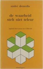 André Demedts: De waarheid stelt niet teleur. Aforismen, Ophalen of Verzenden, Gelezen, André Demedts, België