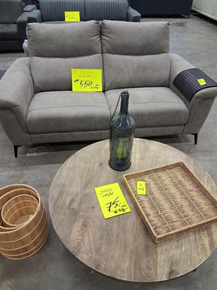 Bank hoekbanken outlet Pronto en Profijt op = op, Huis en Inrichting, Banken | Bankstellen, Nieuw, Vierpersoons of meer, Ophalen