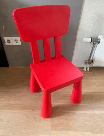 Rode Ikea Mammut Kinderstoel beschikbaar voor biedingen
