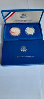 United States Liberty Coins1886-1986, zilver, proof, Postzegels en Munten, Munten | Amerika, Zilver, Verzenden