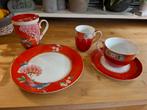 Pip Studio rood Blushing Birds, Huis en Inrichting, Keuken | Servies, Ophalen of Verzenden, Zo goed als nieuw, Overige stijlen