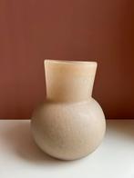 Zandkleurige glazen vaas, Ophalen, Overige kleuren, Minder dan 50 cm, Glas