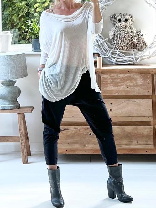 Kristensen du Nord geweldige baggy 3/4 broek zwart, maat 40, Kleding | Dames, Broeken en Pantalons, Zo goed als nieuw, Maat 38/40 (M)
