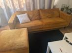 4 zits bank met lounge maisgeel, Huis en Inrichting, Ophalen of Verzenden, Gebruikt, Stof, Lounge