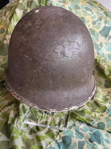 Originele M1 helm – WO2 – Front seam, swivel bails beschikbaar voor biedingen
