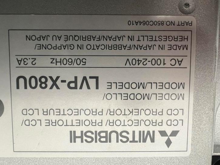 Mitsubishi LVP-X80U LCD Projector, Audio, Tv en Foto, Beamers, Gebruikt, LCD, Overige resoluties, Ophalen of Verzenden