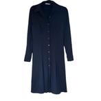 Mooie travelstof jurk van La Dress by Simone maat 40, Maat 38/40 (M), Blauw, La Dress, Ophalen of Verzenden