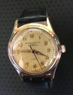 Record Watch Co Genève - Gouden horloge (1950), Overige merken, Leer, Ophalen of Verzenden, Zo goed als nieuw