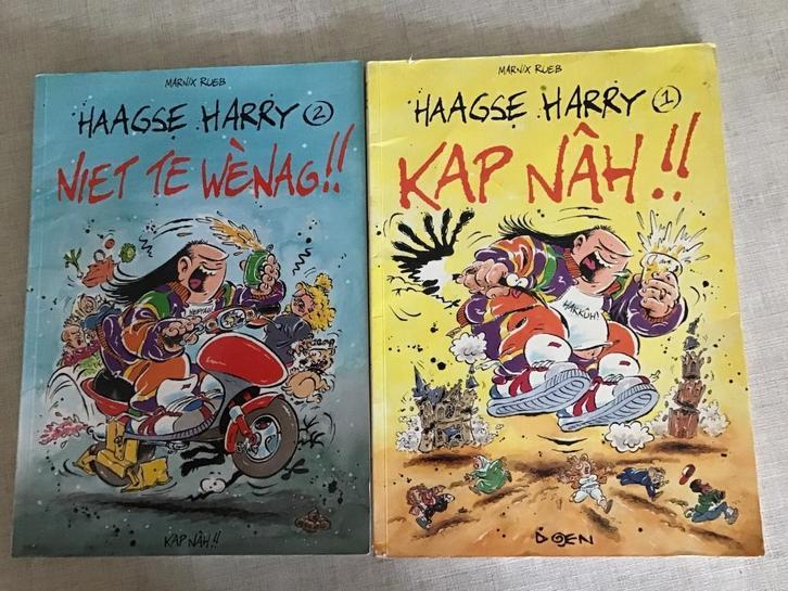 3 uitgaves Haagse Harry door Marnix Rueb, Boeken, Stripboeken, Gelezen, Meerdere stripboeken, Ophalen of Verzenden