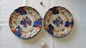 Imari bord Japans porselein 2x beschikbaar voor biedingen