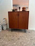 Vintage teak houten hoge commode midcentury, Ophalen