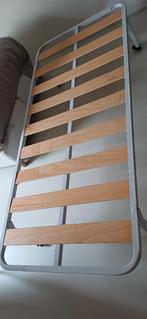 Logeerbed onderschuif opklapbaar, Huis en Inrichting, Ophalen, Eenpersoons, Wit, Zo goed als nieuw