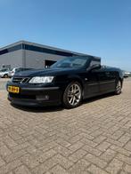 Saab 9-3 2.0 Turbo Aero Cabrio AUT 2004 Zwart, Auto's, 1998 cc, Parkeersensor, 4 cilinders, Cabriolet