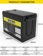 LiitoKala 24V 100Ah LiFePO4 Battery BMS USB & lader, Ophalen of Verzenden, Nieuw
