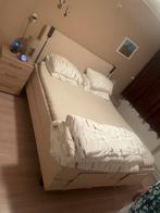 Elektrische boxspring, Ophalen, Zo goed als nieuw, Tweepersoons, Beige