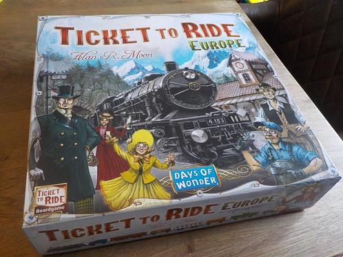 Bordspel Ticket to Ride Europe - Nederlands - Als nieuw, Hobby en Vrije tijd, Gezelschapsspellen | Bordspellen, Zo goed als nieuw