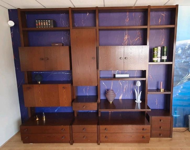 Zeldzame Omnia wandkast – modulair vintage systeem – barkast, Antiek en Kunst, Antiek | Meubels | Kasten, Ophalen