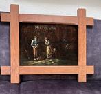Schilderij op fluweel, Antiek en Kunst, Kunst | Schilderijen | Klassiek, Ophalen