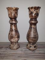 Grote keramische Kandelaars - 42 cm, Huis en Inrichting, Woonaccessoires | Kandelaars en Kaarsen, Overige materialen, Gebruikt