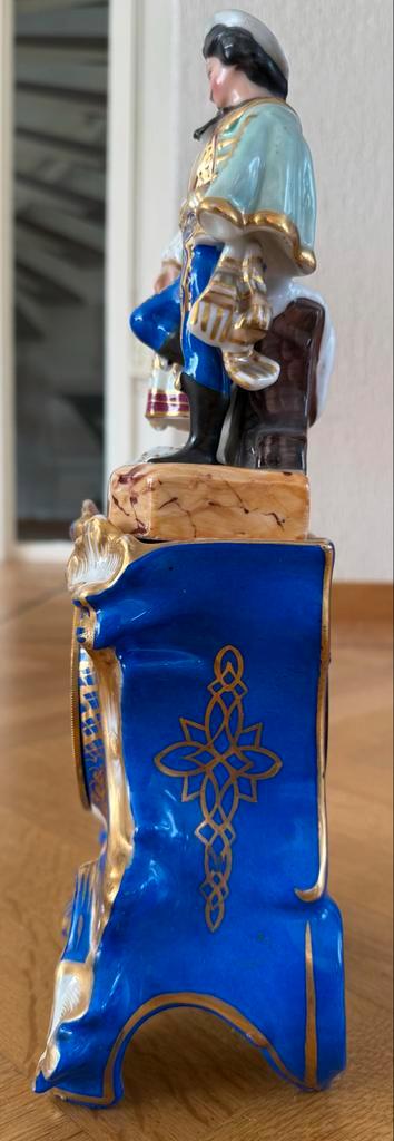 Antieke Porseleinen Klok - Neo-Rococo Stijl (ca. 1900), Antiek en Kunst, Antiek | Klokken, Ophalen