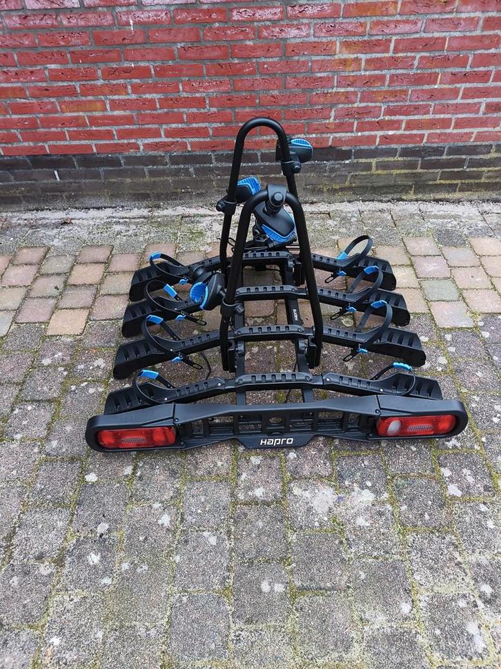 Hapro Atlas Active IV fietsendrager voor 4 fietsen, Auto diversen, Fietsendragers, Zo goed als nieuw, Trekhaakdrager, 3 fietsen of meer