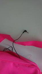 Roze tas kind schoudertas rugzak gymtas sporttas kind muziek, Ophalen of Verzenden, Zo goed als nieuw, Roze