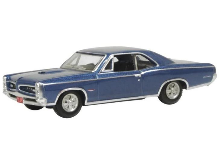 Pontiac GTO 1966 blauw, Hobby en Vrije tijd, Modelauto's | 1:87, Nieuw, Auto, Overige merken, Ophalen of Verzenden
