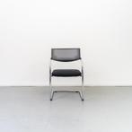 3x Vitra Visavis Vergaderstoel Zwart Stof - Chroom, Niet ingevuld, Niet ingevuld, Ophalen of Verzenden, Zo goed als nieuw
