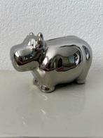 Zilverkleurige Spaarpot / Nijlpaard / In perfecte staat!, Ophalen of Verzenden, Zo goed als nieuw, Steen, Aardewerk of Keramiek