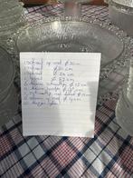 Schaal op voet en schalen zonder, Ophalen, Effen, Glas, Schaal of Schalen