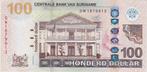 SURINAME 100 DOLLARS 2019 MOOI BILJET, Ophalen of Verzenden, 100 gulden