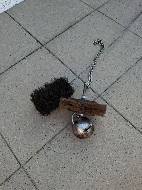 Oude schoorsteenveegset met bel, Antiek en Kunst, Antiek | Gereedschap en Instrumenten, Ophalen