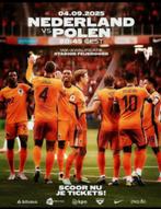 Nederland vs Polen 04-09-2025 2 kaarten naast elkaar, Tickets en Kaartjes, Sport | Voetbal, Twee personen, September