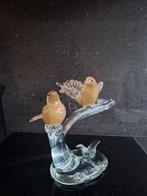 Murano Glaskunst gouden Vogels op Tak, Antiek en Kunst, Ophalen