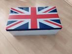 Metalen opbergkistje met Engelse vlag, Ophalen, Minder dan 50 cm, Gebruikt, 50 tot 100 cm