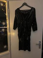 Nikkie glitterjurk zwart, maat L, Zwart, Maat 42/44 (L), Ophalen of Verzenden, Zo goed als nieuw