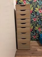IKEA ALEX ladekast houtkleur – 9 lades – zo goed als nieuw, 5 laden of meer, Ophalen, Zo goed als nieuw, 25 tot 50 cm