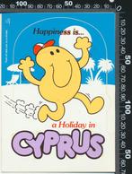 Sticker: Happiness is a holiday in Cyprus, Ophalen of Verzenden, Zo goed als nieuw, Bedrijf of Vereniging