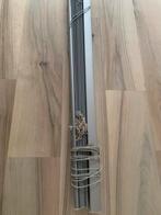 Horizontale jaloezien zilverkleurig 120 cm breed, Huis en Inrichting, Stoffering | Gordijnen en Lamellen, Ophalen, Gebruikt, 100 tot 150 cm