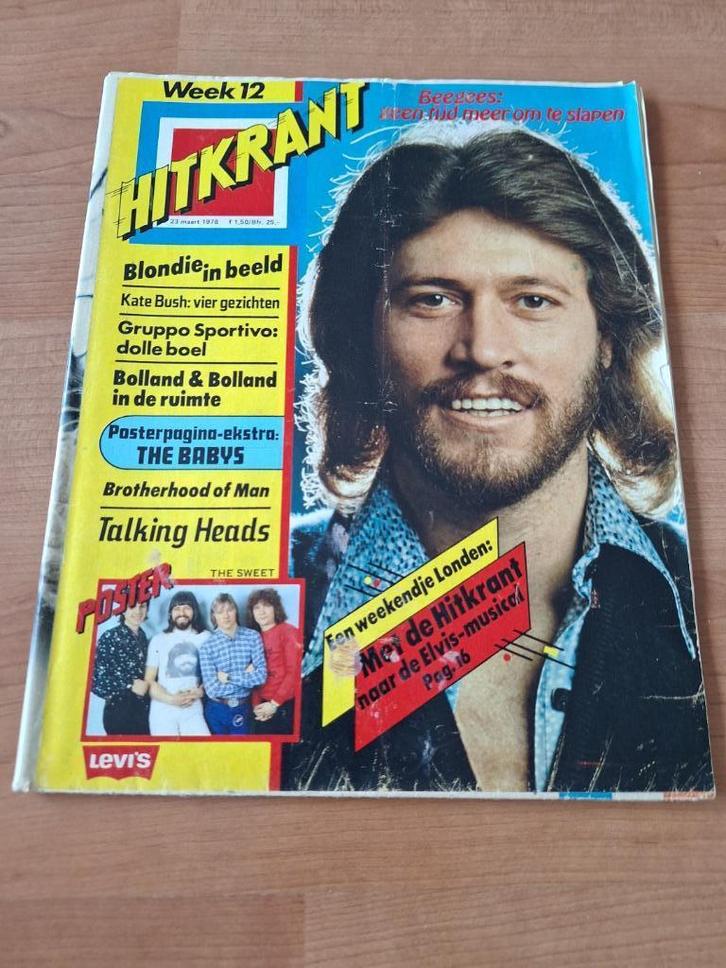Hitkrant 1978 Beegees Kiss Angel Sweet Kate Bush Babys, Verzamelen, Tijdschriften, Kranten en Knipsels, Tijdschrift, Nederland