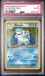 PSA 4 Blastoise Holo – 1st Edition Dutch #2 (1999 Pokémon), Hobby en Vrije tijd, Verzamelkaartspellen | Pokémon, Ophalen of Verzenden