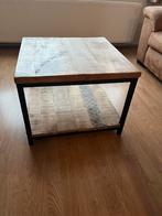 Mangohouten Salontafel, Huis en Inrichting, Ophalen, Gebruikt, Vierkant, 50 tot 100 cm