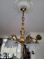 Prachtige Bronzen Hanglamp., Antiek en Kunst, Antiek | Lampen, Ophalen of Verzenden