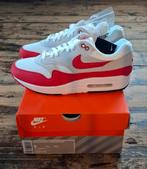 Nike Air Max 1 Anniversary Red 42.5 Nieuw, Wit, Nike, Nieuw, Ophalen of Verzenden